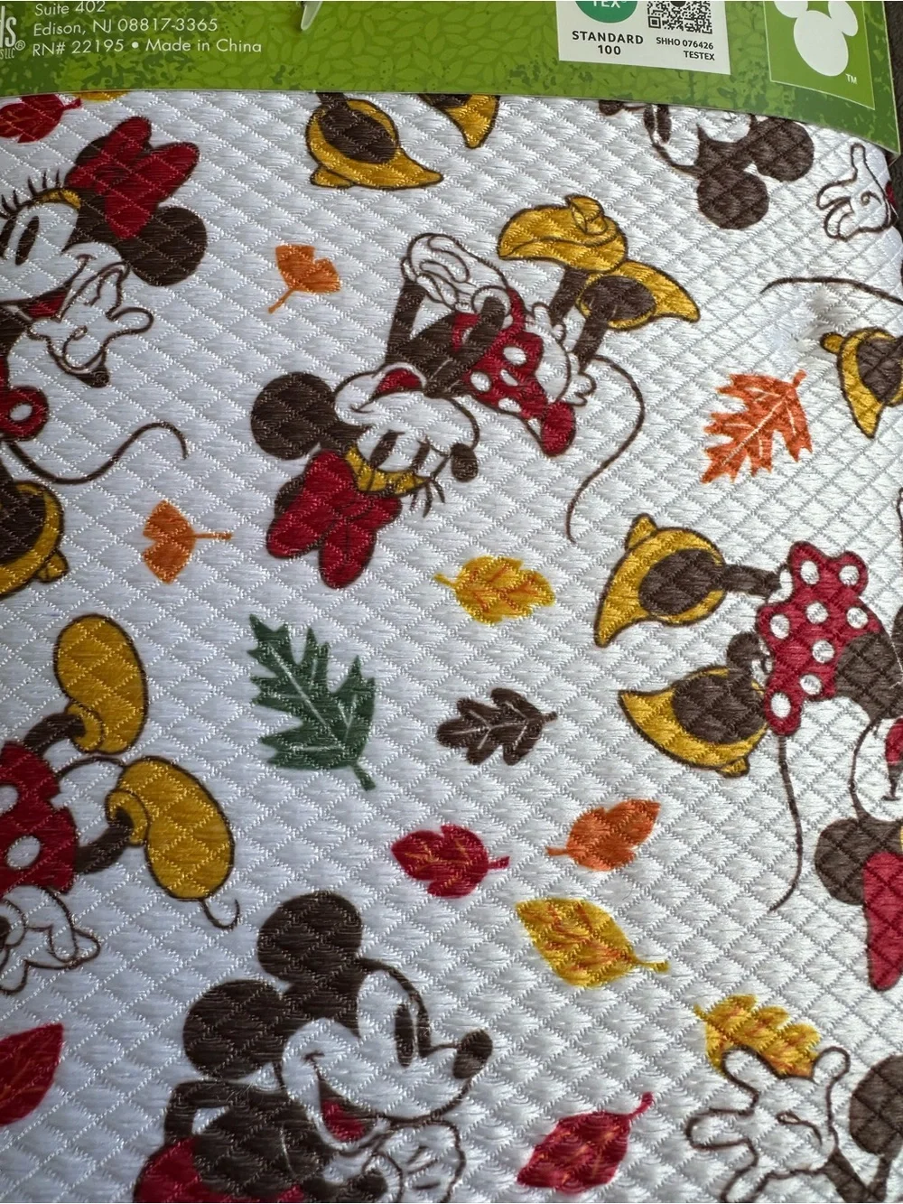 Disney Dish Drying Mat Mickey Mouse And Friends Fall Autumn Leaves